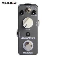mooer shimverb digital reverb guitar effect pedal mini guitar pedal 3 reverb modes for electric guitar true bypass guitar parts