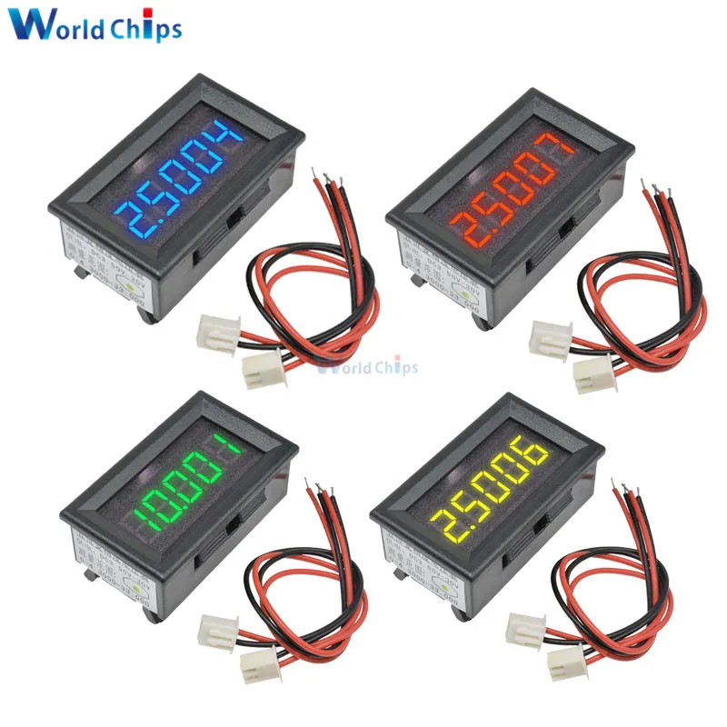 

Red/Blue/Green/Yellow 5 Digit DC 0-4.3000-33.000V Precision Digital Volt meter Voltage Panel Digital Voltmeter Meter