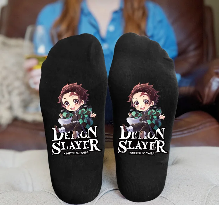 Аниме Демон убийца: Kimetsu без Yaiba нескользящих носочков унисекс для ролевых игр