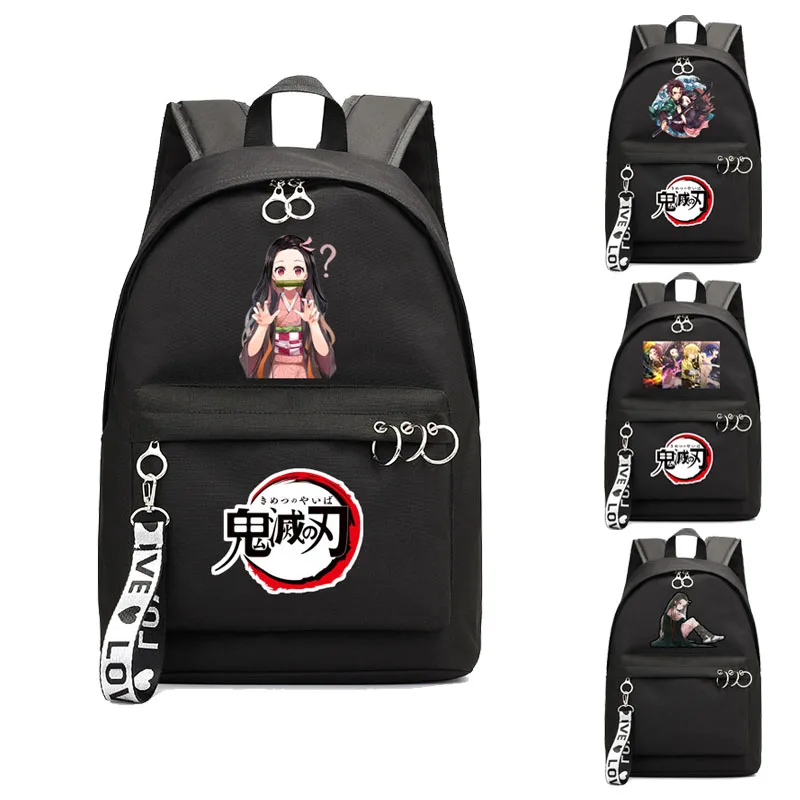 Рюкзак для подростков школьный ранец мальчиков и девочек с демоном сумка