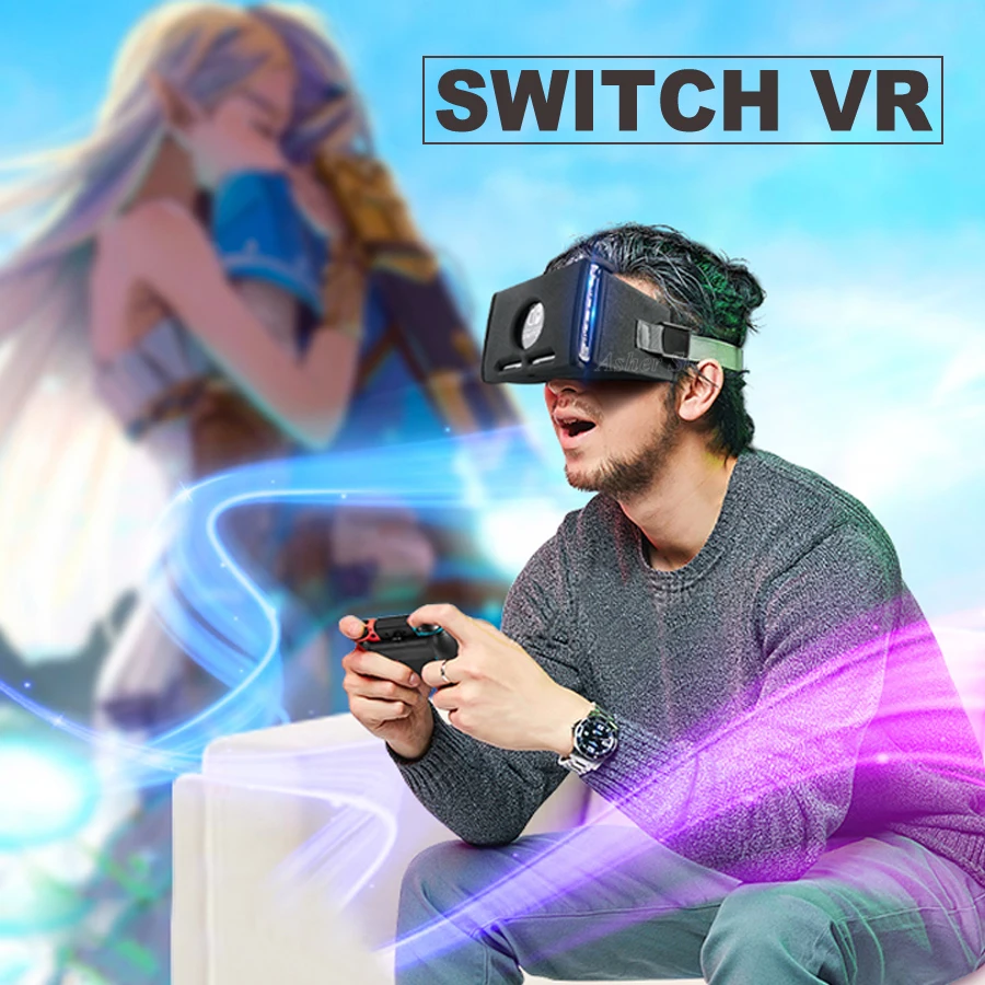 Очки виртуальной реальности Nintendo Switch складные растягивающиеся с застежкой