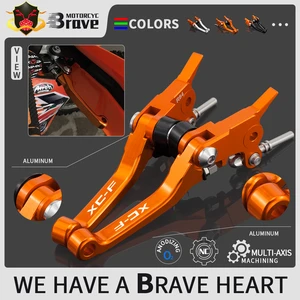 CNC Motorcycle Billet Foldable Pivot Clutch Brake Lever Handle For KTM  250 350 450 XC-F 250XCF 350XCF 450XCF XCF 2011 2012 2013