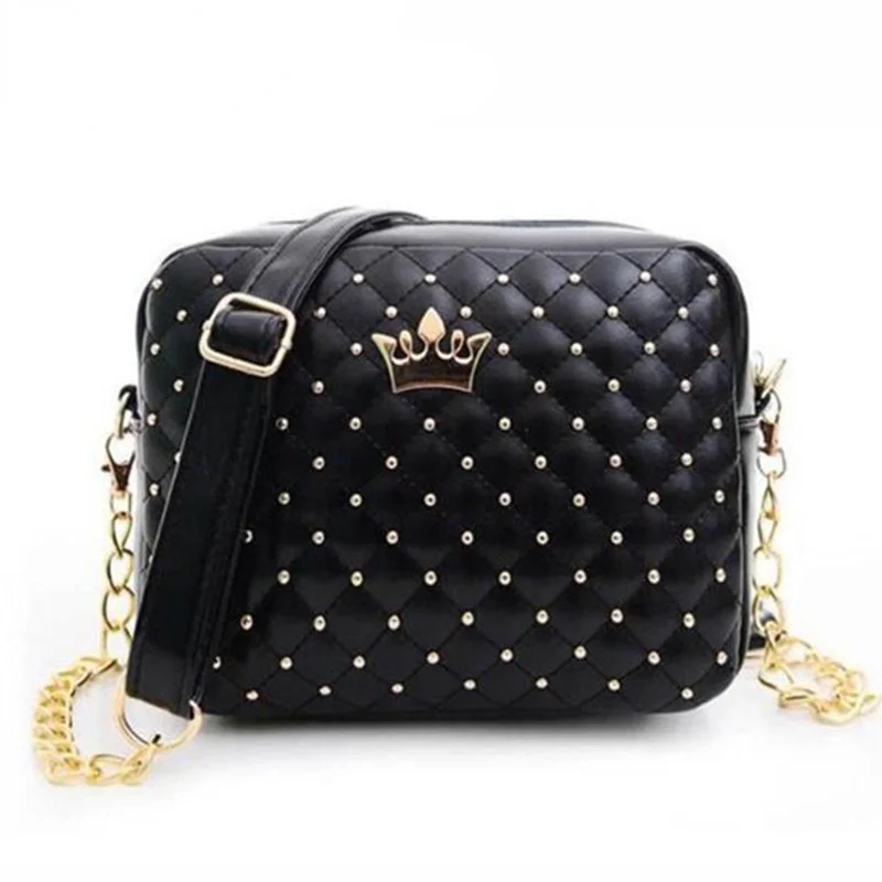 

Женская сумка через плечо из ПУ кожи, с заклепками