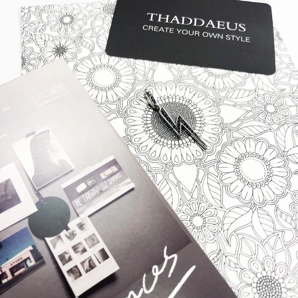 Черная подвеска с молнией 2019 новые модные ювелирные изделия Европейская