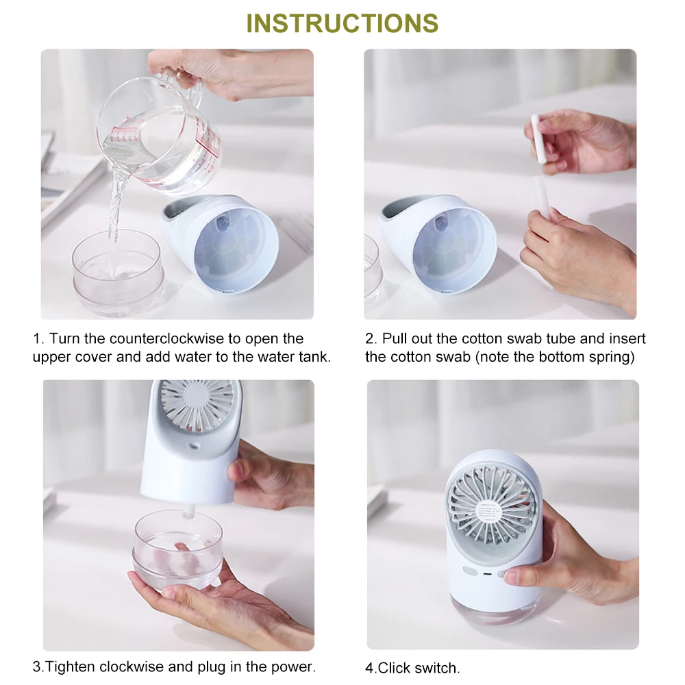 USB портативный увлажнитель воздуха Алмазный флакон диффузор тумана для дома и