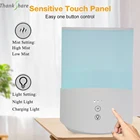 Электрический аромадиффузор-увлажнитель воздуха для спальни л, большая емкость для офиса, дома, генератор холодного тумана с 7-цветной светодиодный Ной подсветкой