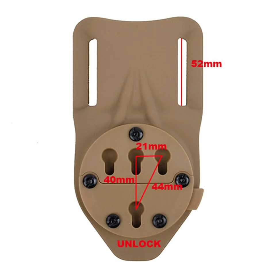 TMC Tactical Molle Duty Belt Platform Quick Detach Holster Adapter Mount Fit GC Style TMC2703 CB |