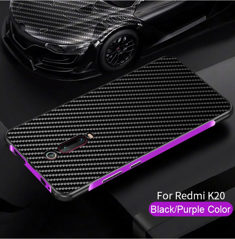 Роскошный Алюминиевый металлический чехол для Xiaomi mi 9 T/Pro/Red mi K20/Pro ультра тонкий жесткий карбоновый элемент задняя крышка чехол красный mi K20