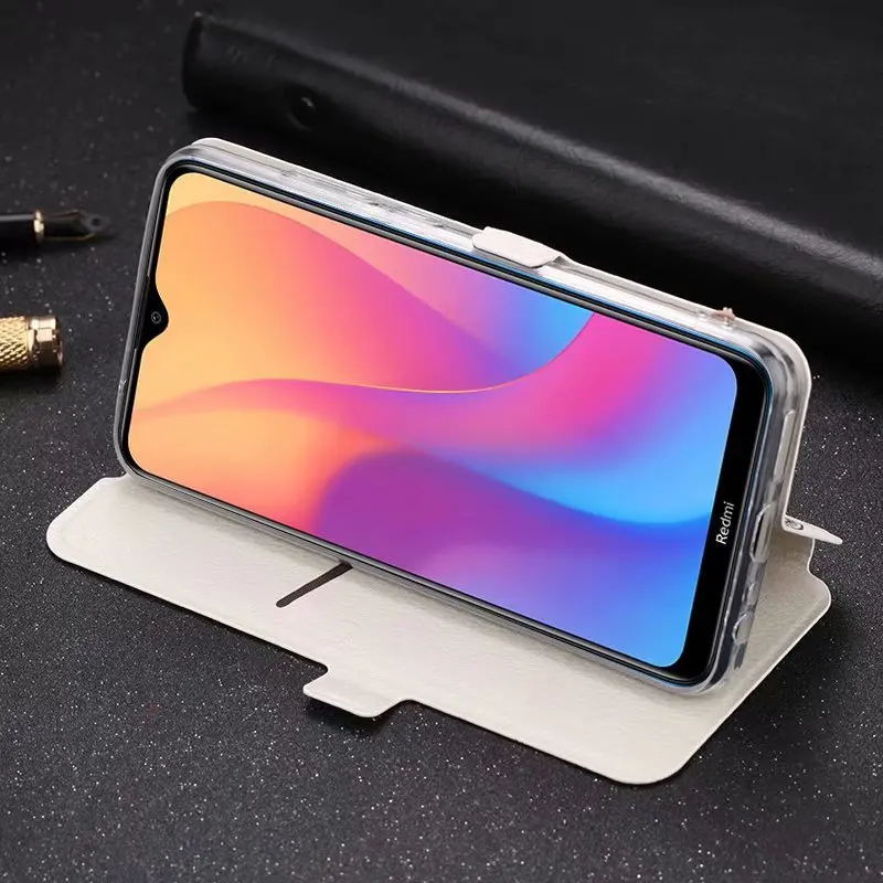 Для Xiao mi Red mi Note 8 7 6 5 Pro милый раскрашенный флип-кошелек с подставкой кожаный чехол красный mi 8A 8 mi 9 8 mi A2 Lite 6X Чехол-книжка