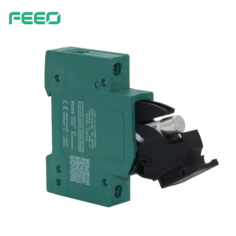 Предохранитель постоянного тока Solar PV 15 32 Amp 10x38 1000V Din Rail Electronic 1000Vdc Fuse TUV сертификат