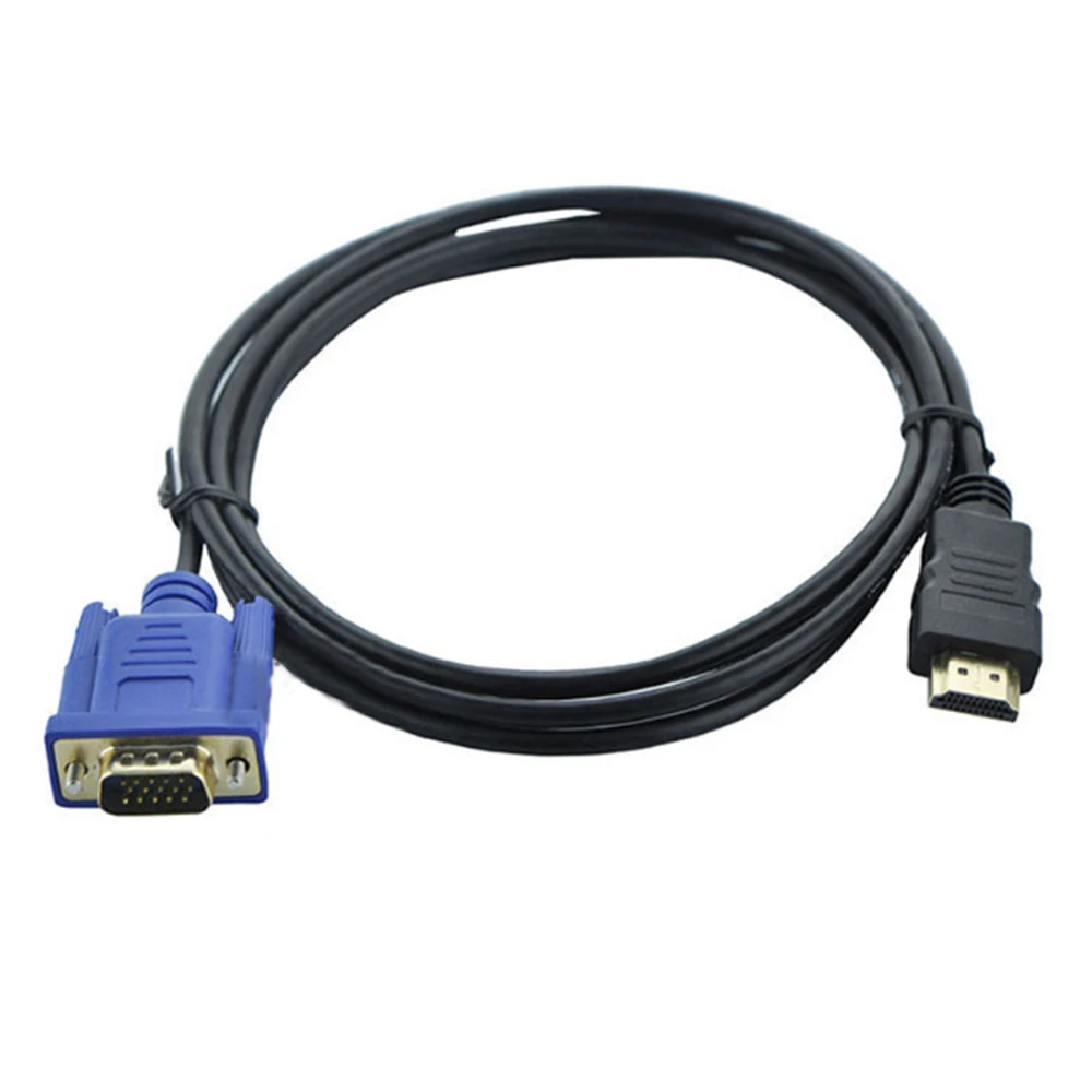 5FT 1 8 M HDMI-совместимый кабель с золотым штекером на VGA HD-15 мужской 15-контактный