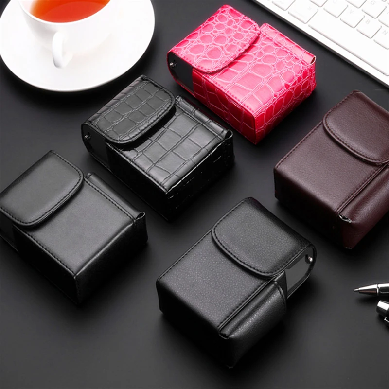 

1Pc Hot PU Leather Retro Stone Pattern Card Package Business Card Case Cigarette Case Sigarettenkoker Estuche De Digarrillos
