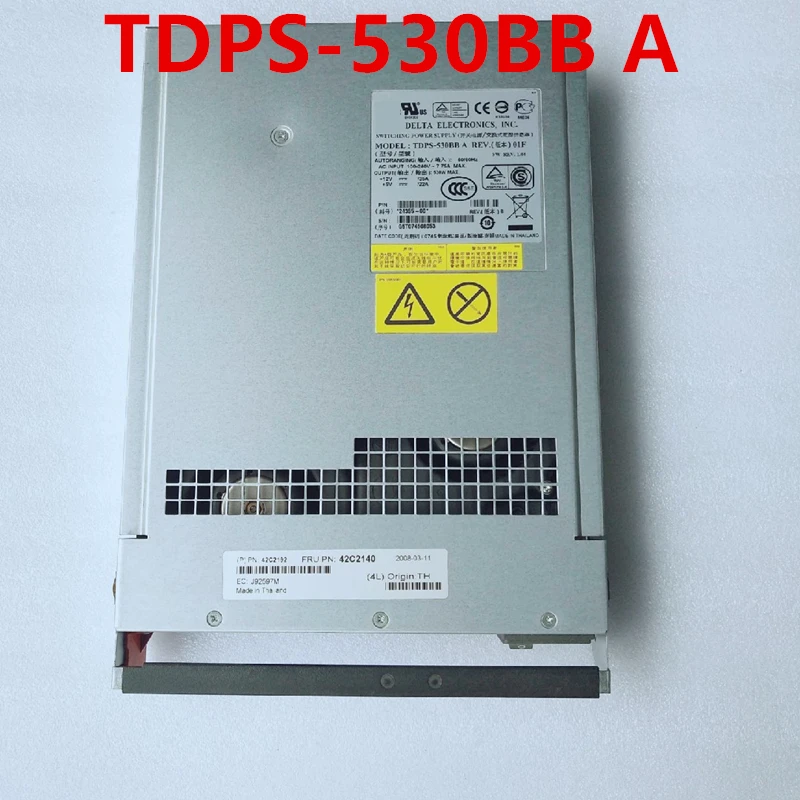 

Почти новый оригинальный блок питания для IBM DS3200 DS3300 DS3400 530 Вт, импульсный источник питания TDPS-530BB A 42C2140 42C2141