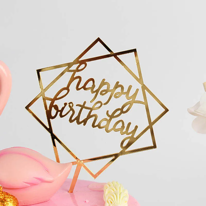 1 шт. свадебные принадлежности с днем рождения десерт топ флаг торт Топпер карта