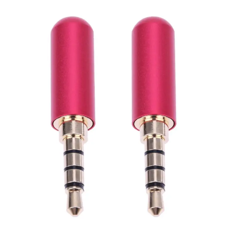 Mini Aluminum Shell Jack 3.5MM 4 Ports Plug Wire Connector Audio Stereo Adapter for DIY Earphone Repairing Devices | Электроника