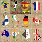 5D квадратная алмазная живопись, вышивка с национальным флагом, вышивка крестиком, круглая карта Франции, Австралии, Испании, Германии, мозаика, украшение для дома