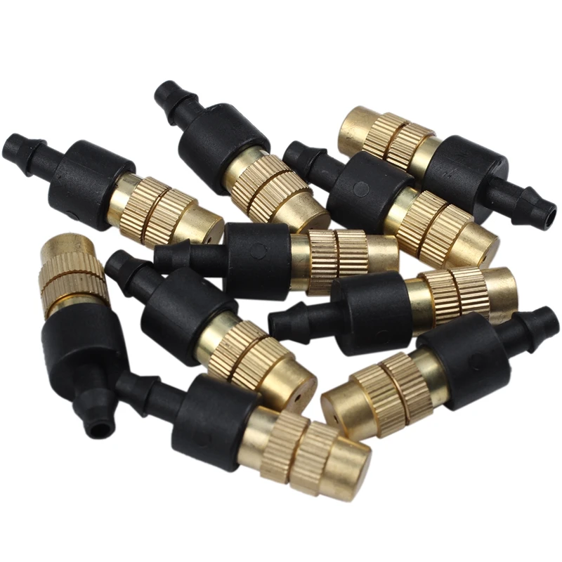 

100Pcs Garden Sprinkler Spray Nozzle Copper Misting Garden Hose Connector Sprayer Sprinkler Agricultural Irrigation Sprinkler