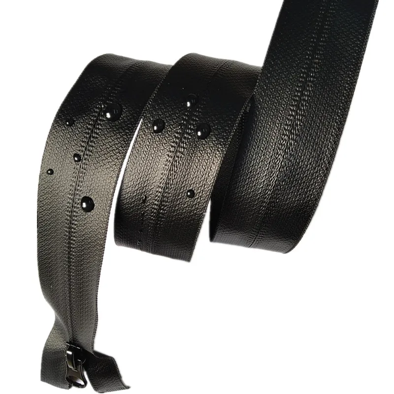 

1Pcs New 5# Nylon Opening TPU Waterproof Zipper Black 70CM-100CM