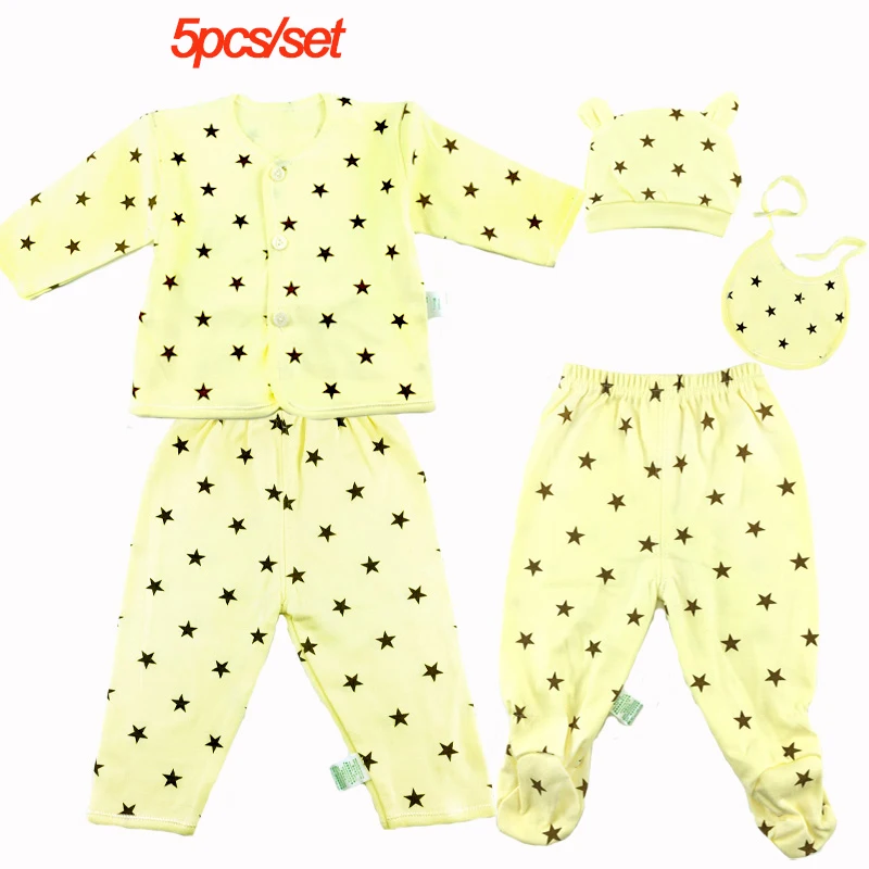 CW6001J-5 piece Хлопковый костюм для малышей 0-3 месяцев, Одежда для новорожденных, 21 предмет, зимний комплект для маленьких мальчиков, рубашка с длинными рукавами и штаны - Цвет: CW6001J-5 piece