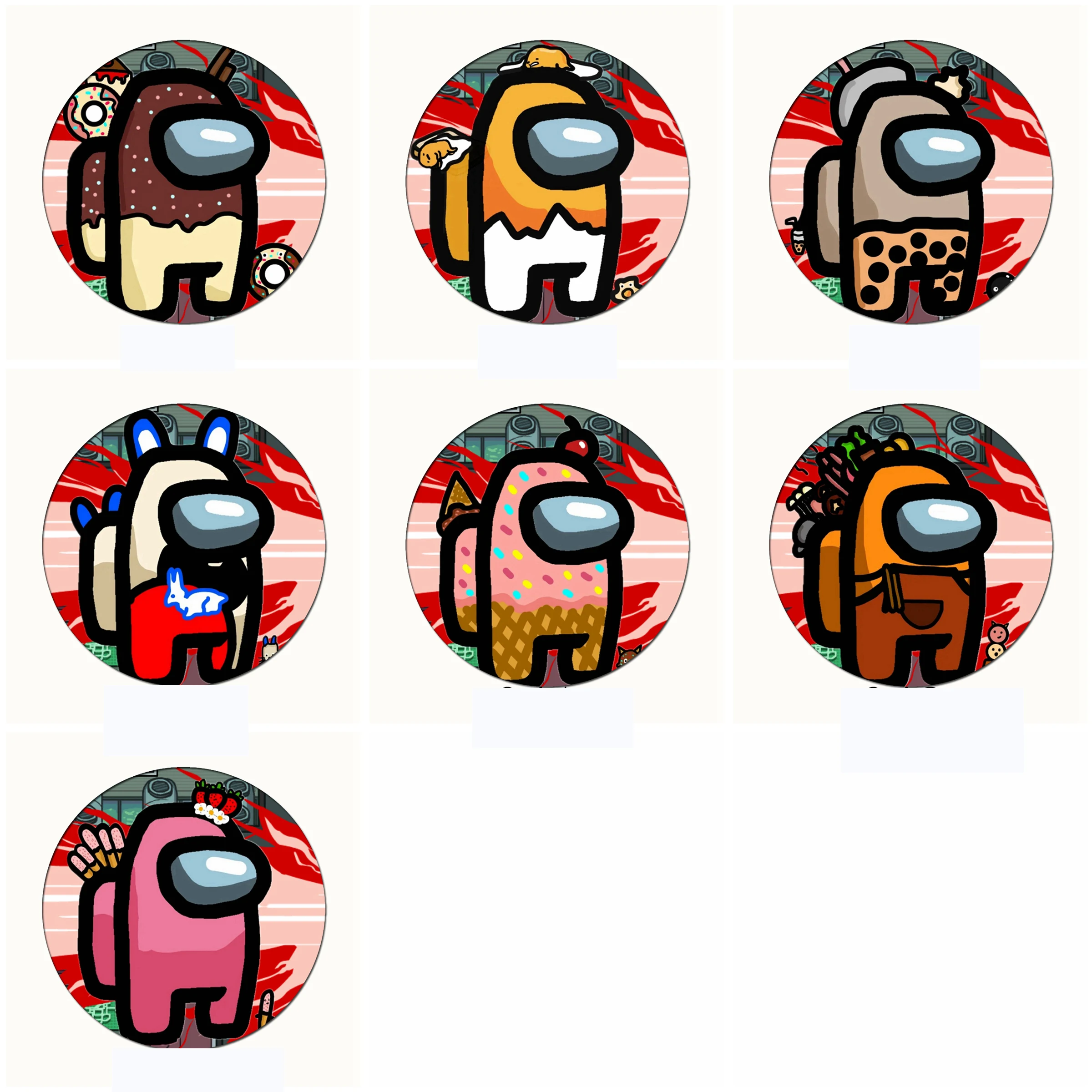 

24 Styles Hot Game Among Us Badge For Backpack DIY Cartoon Icon Among us Lapel Pins Brooch For Women Men Bag Christmas Gifts