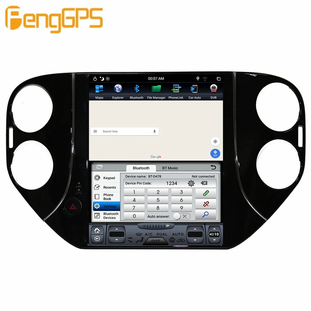 128GB Android 9.0 Tesla Style Vertical Screen For Volkswagen VW Tiguan 2010+ Carplay GPS Car Multimedia Radio Stereo HeadUnit | Автомобили
