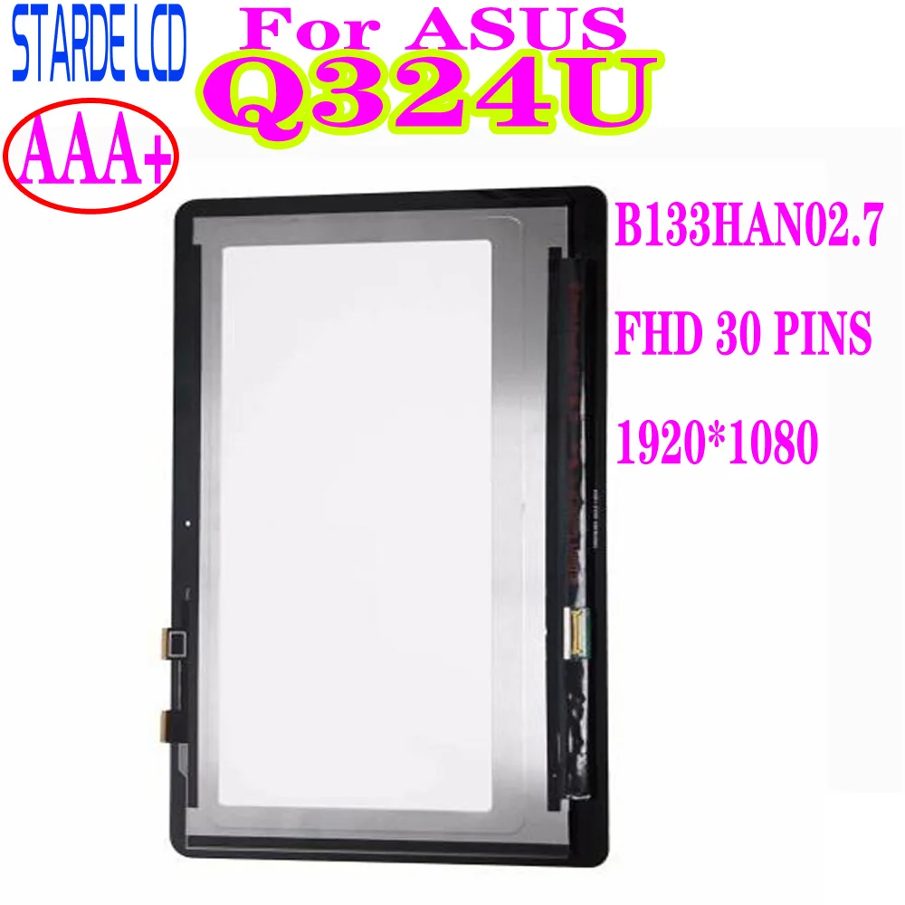 10 3 ''для ASUS Q324U ЖК дисплей панель сенсорного экрана в сборе B133HAN02.7 FHD 30 контактов
