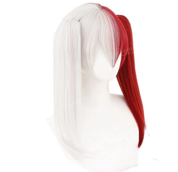 

Anime Women Ponytails Wig Cosplay My Hero Academia Todoroki Shoto Costume Boku No Hero Academia Heat Resistant Synthetic Hair
