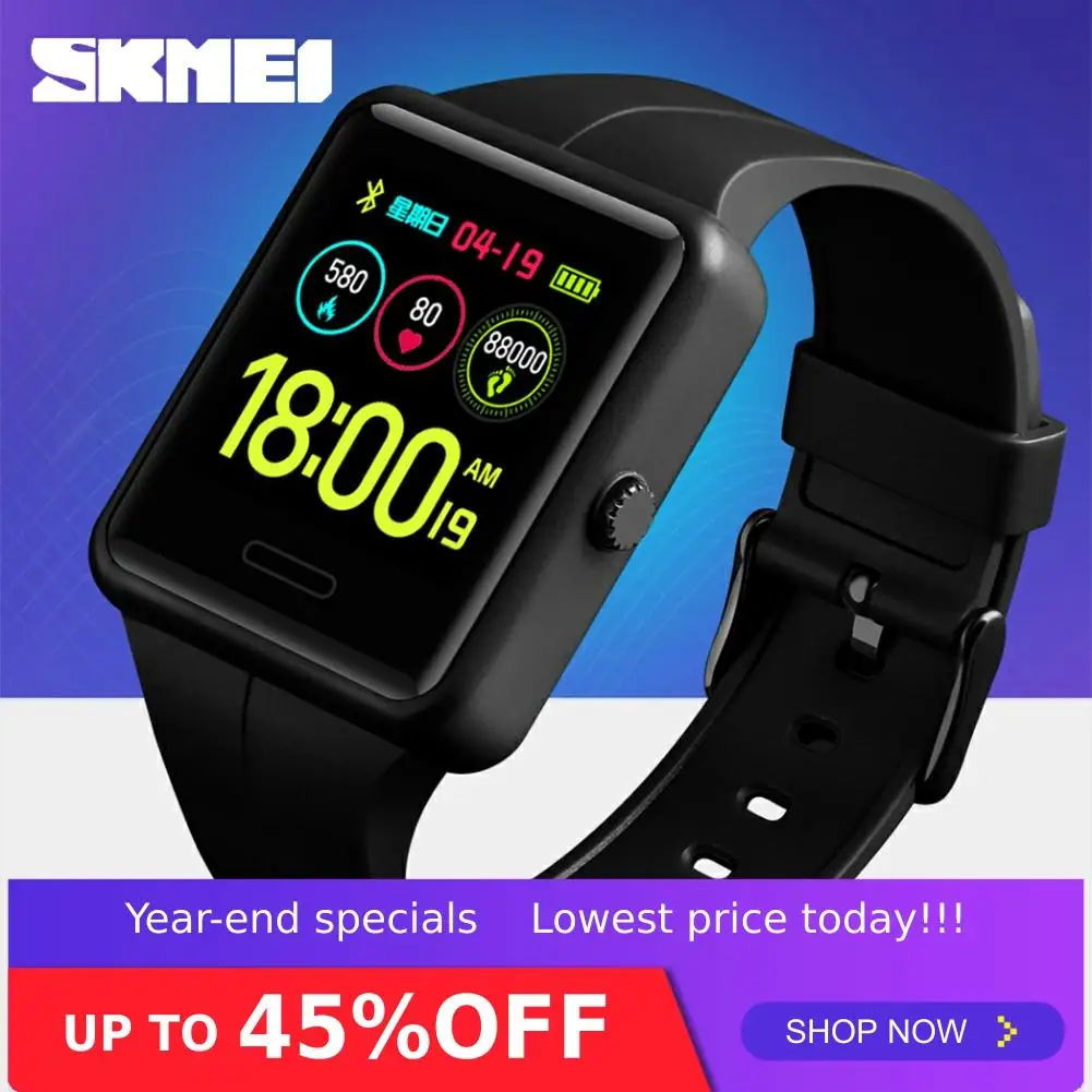 

Смарт-часы SKMEI Momen, цифровые часы, совместимые с Bluetooth, водонепроницаемость 3 бар, спортивные часы relogio inteligente 1525