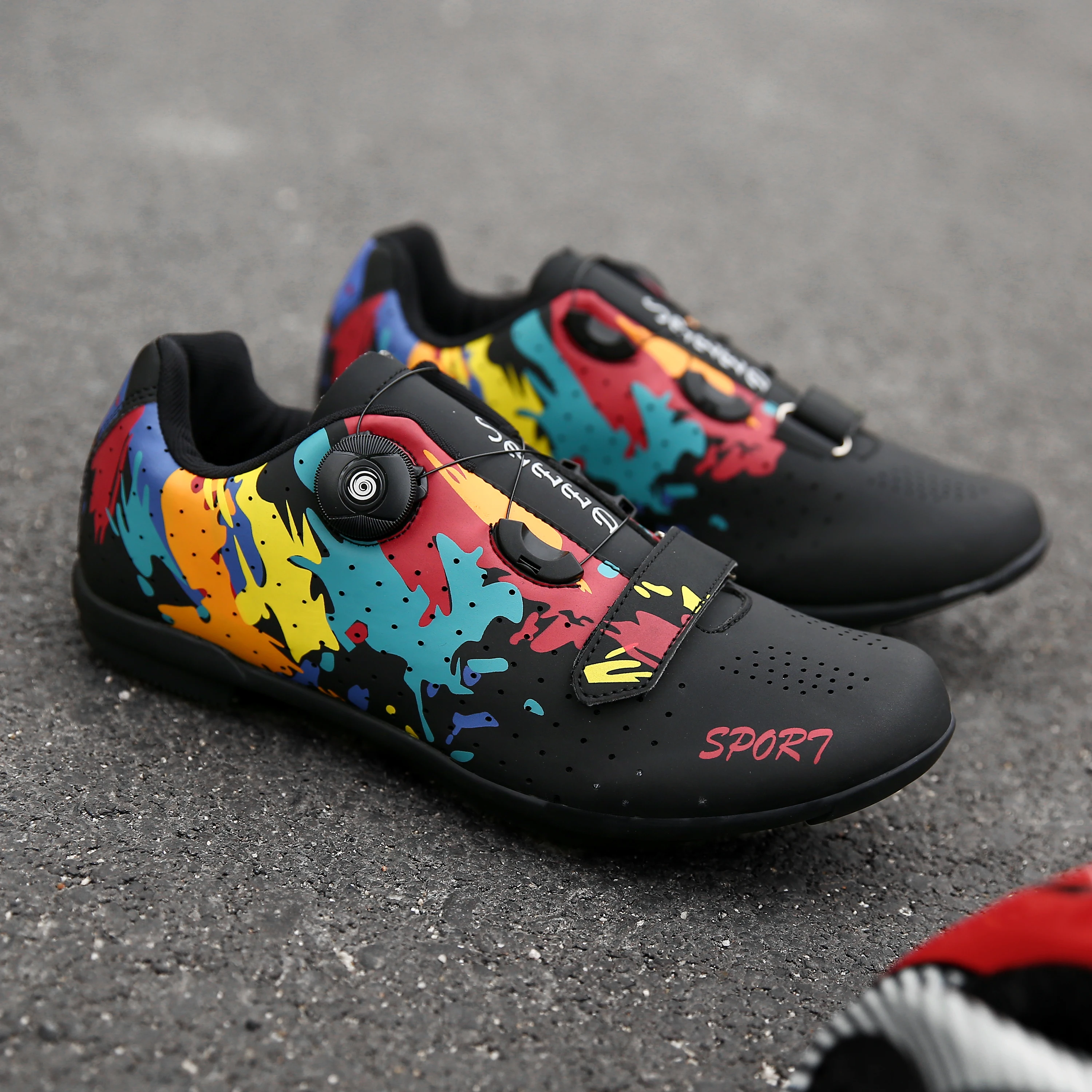 Мужские велосипедные туфли профессиональная обувь для езды на открытом воздухе