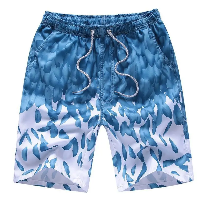 

Summer casual shorts, men's beach pants, seaside holiday flower pants, quick-drying five-point pants, large size pants