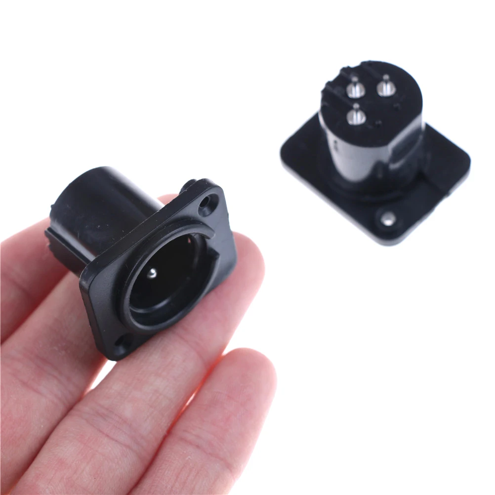 2 шт./лот Панель Крепление Шасси гнездо адаптера 3 pin XLR гнездовой