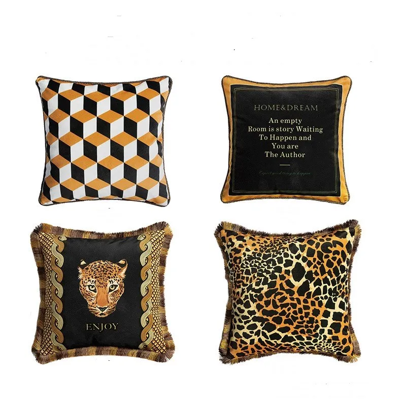 Оптовая продажа, домашние декоративные бархатные наволочки для дивана, наволочки с винтажным принтом, роскошные наволочки для подушки 18x18 дюймов Оптовая продажа, домашние декоративные бархатные наволочки для дивана, наволочки с винтажным принтом, роскошные наволочки для подушки 18x18 дюймов