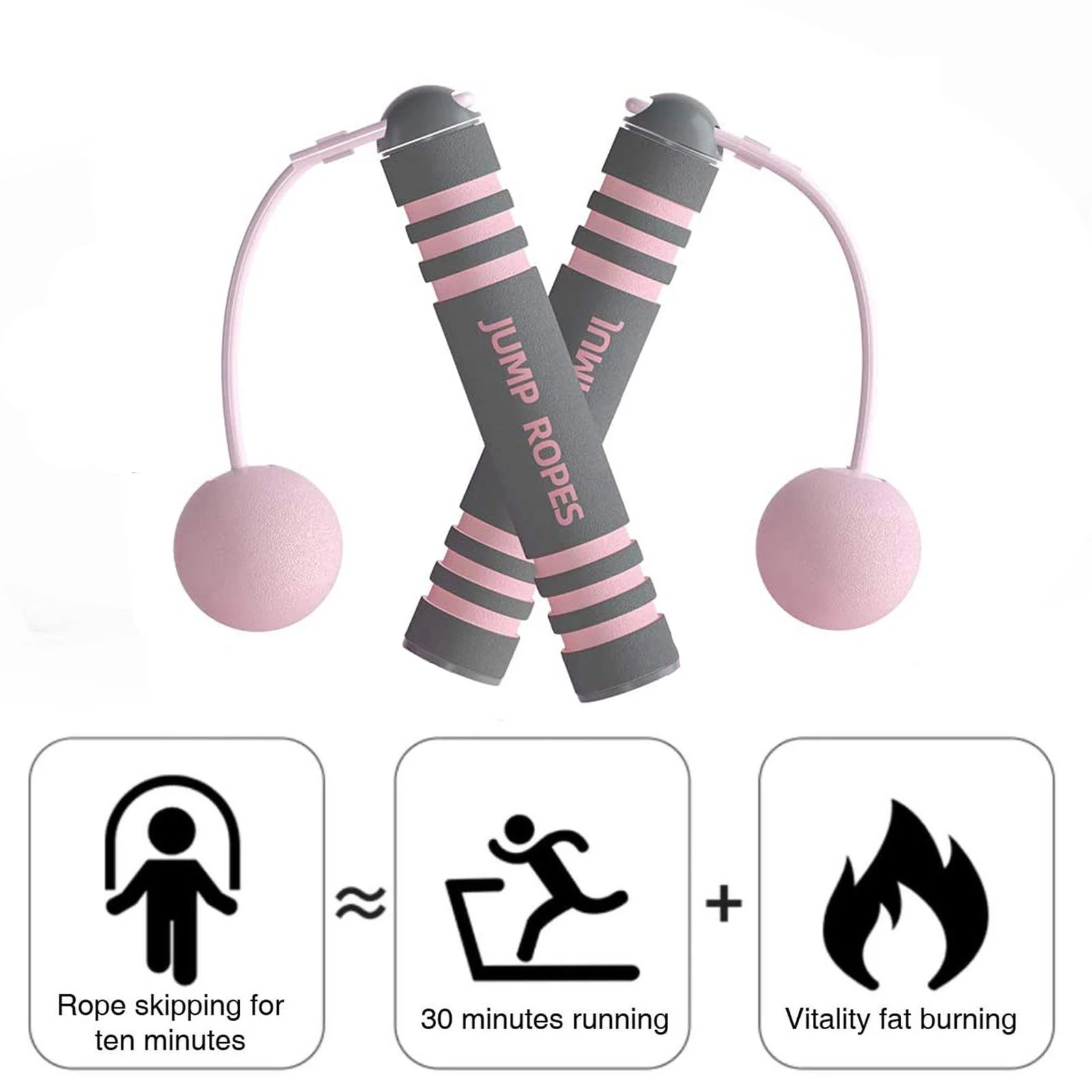 

Rope Skipping Ropeless Pvc Sports Gym Fitness Skipping Rope Cordless Jump Roper for Kids Adults Portable Fitness Equipment