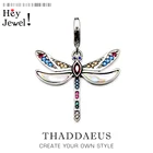 Кулон женский из серебра подвеска в виде стрекозы пробы, 2019 пробы, 925