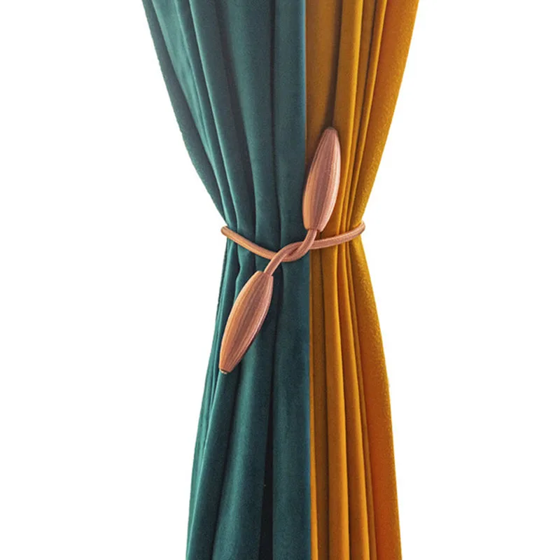 

2 Pieces Curtain Tiebacks Clips Creative Decorative Crystal Drape Tie Backs for Home & Office Window Blackout & Sheer Drapery
