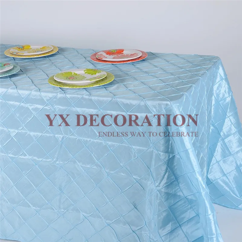 Круглая скатерть из тафты белая для свадьбы Прямоугольная Скатерть событие