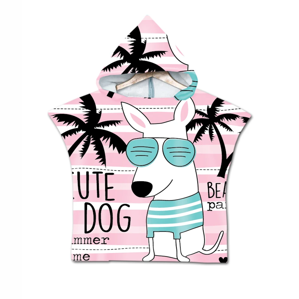 Прозрачный New Children Mermaid Cute Cartoon Hooded Cloak Beach Towel Animal Printed Microfiber Baby Boys Girls Kids Swimming Bath Towel - Цвет: Прозрачный
