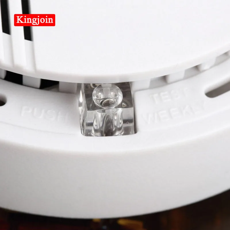 9V Батарея работает фотоэлектрический дымовой пожарной сигнализации светодиодный светильник мигает и звук Предупреждение дыма детектор сигналов тревоги для дома и школы отеля