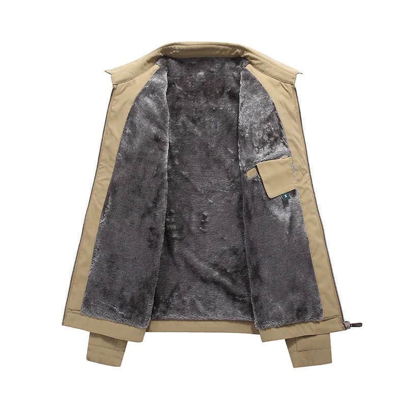 

more Wholesale leisure and velvet middle-aged and old men's clothing fit coat lapel plus-size qiu dong men jackets