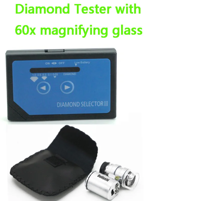 Портативный Алмазный тестер Diamond Селектор III с бесплатной Ювелирной Лупой 60X|jewel