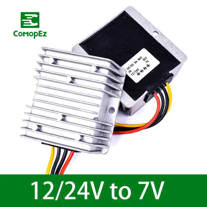 Преобразователь напряжения постоянного тока 12V 24V до 7V 8A 10A 12A 15A 20A Шаг вниз