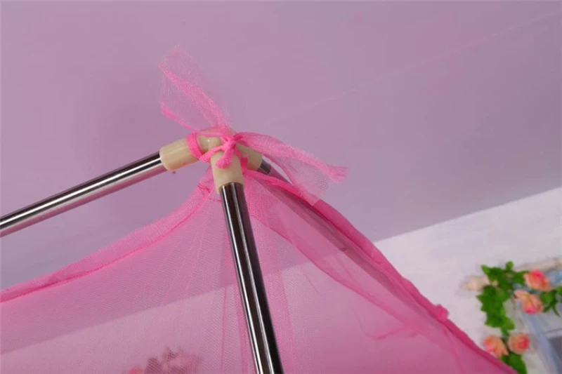 

1Pcs Polyester Square Mosquito Net Extra Densenet Simple Soft Portable Single Double Bed Curtain Student Dormitory Home Bedding