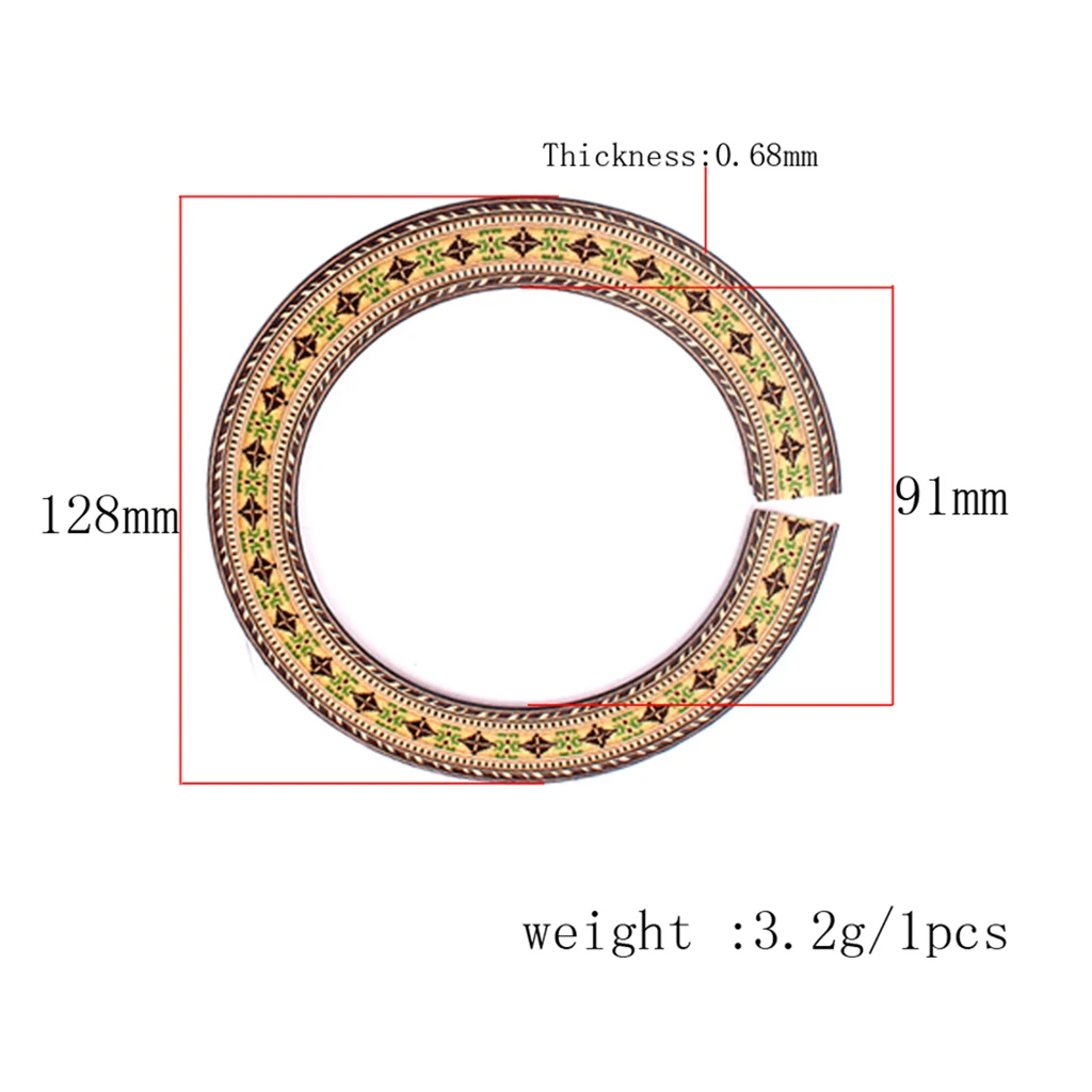 3 шт. палисандр розетка акустической гитары классический Soundhole Rosette | Спорт и