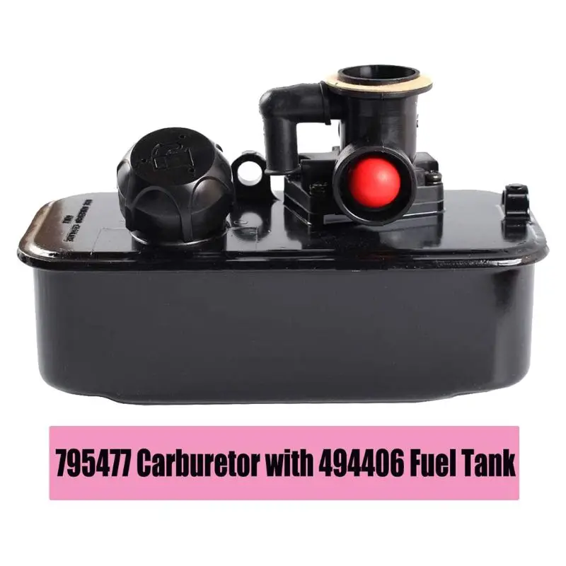 

795477 Carburetor with 494406 Fuel Tank 698369 Air Filter 694394 Primer Bulb for briggs & stratton 10A902 Engine Replace