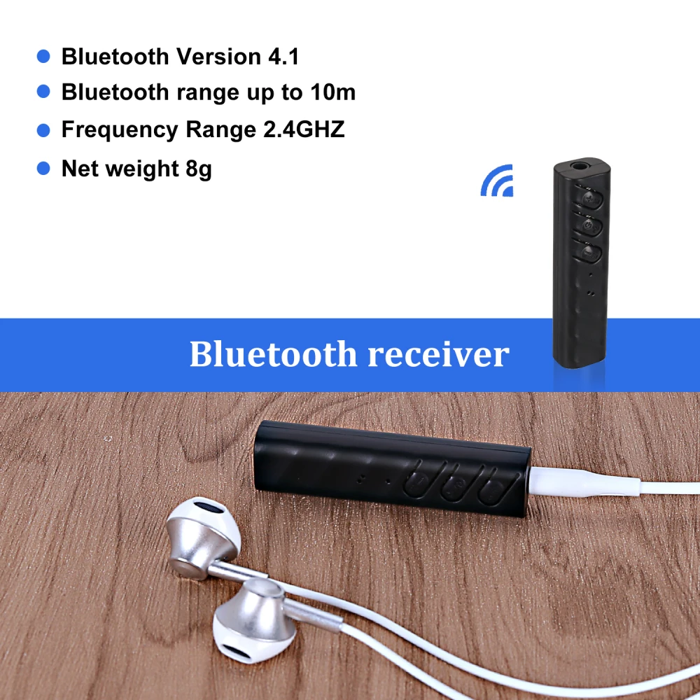 Университета Автомобильный Bluetooth AUX 3 5 мм Jack приемник громкой связи адаптер