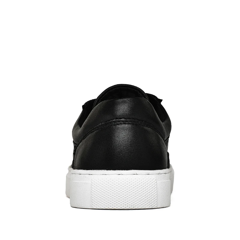 Beli Sepatu Kasual Pria Datar Musim Gugur Keluaran Baru Sneakers Kasual Pria Kulit Asli Sepatu Putih Pria Kualitas Baik Alas Kaki Merek Populer