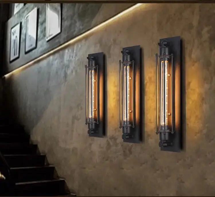 Настенный светильник YIJIA в скандинавском стиле ретро-светильник лофта для дверей