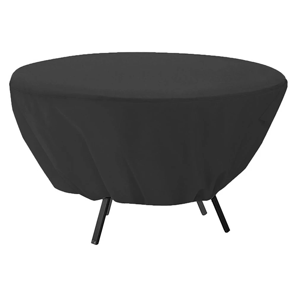 Круглый стол твердый Открытый водонепроницаемый пылезащитный чехол скатерть