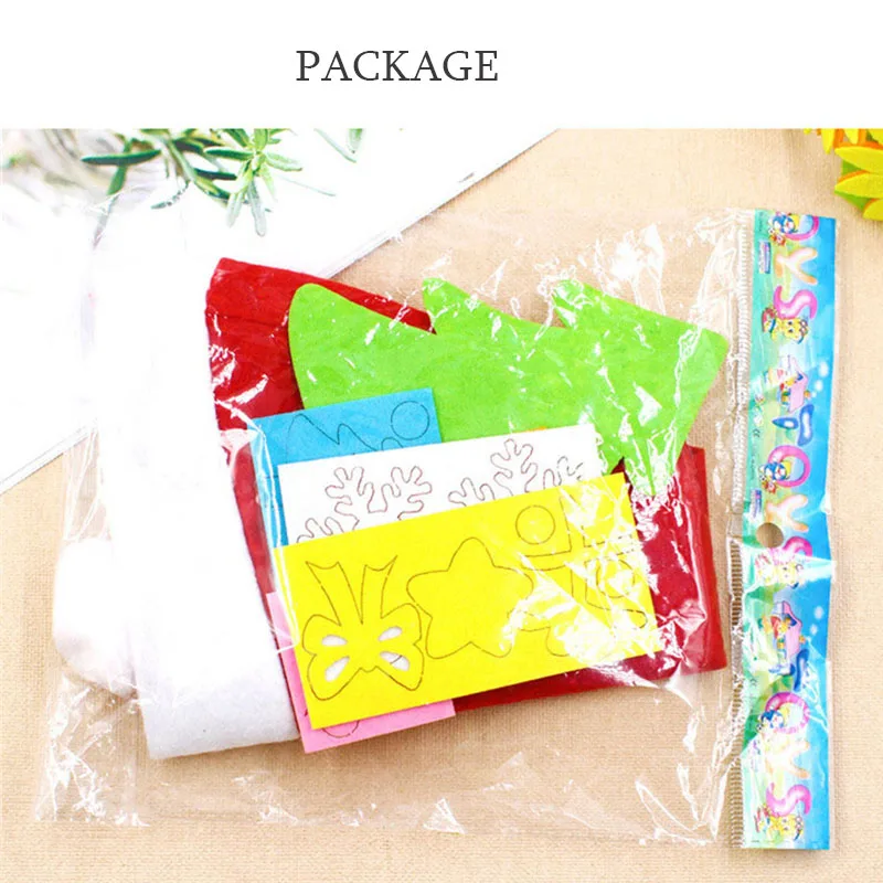 

2 PCS Children Christmas Hat Handmade DIY Kindergarten Creative Toy Cartoon Hat Art Crafts Toys Kids Xmas New Years Gifts