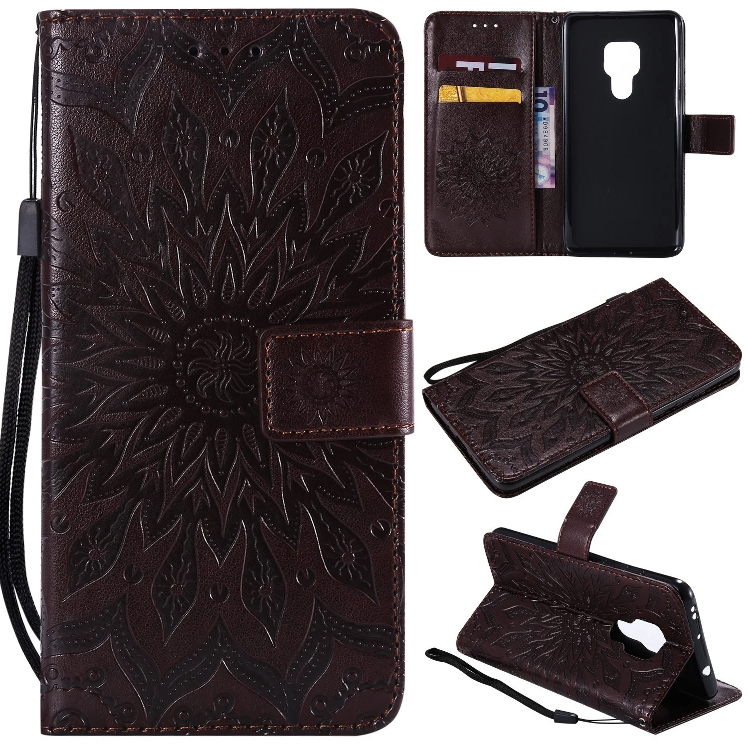 

Sun Flower Embossed Leather Flip Phone Case with Card Slot for Xiaomi 10pro/10T/10T lite/poco M3/11 lite/11pro/11T/11Tpro/Mix 4